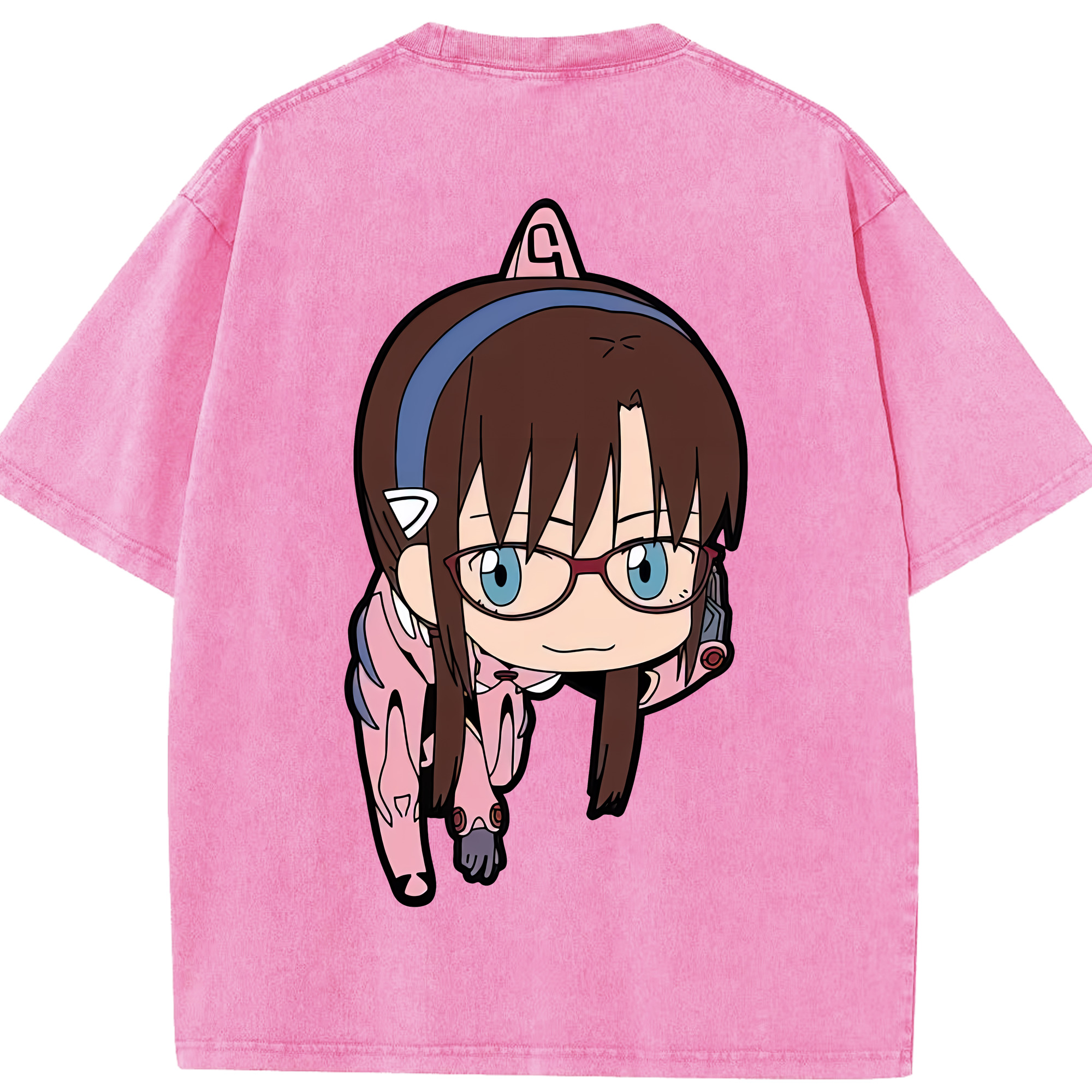 （画像用） EVA 新世紀エヴァンゲリオン 綿100% ヴィンテージ風 半袖Tシャツ（背面プリント）